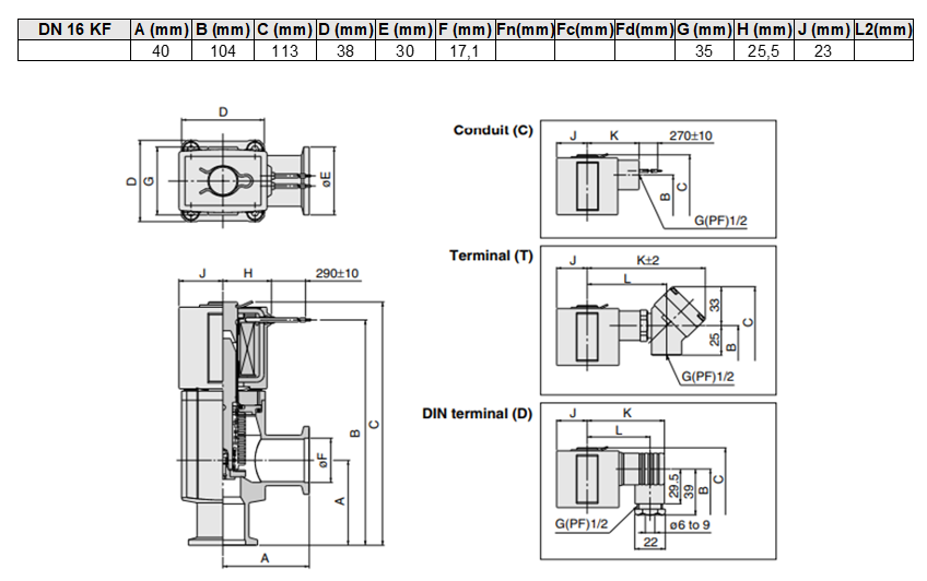 Electromagnetic Angle Valve