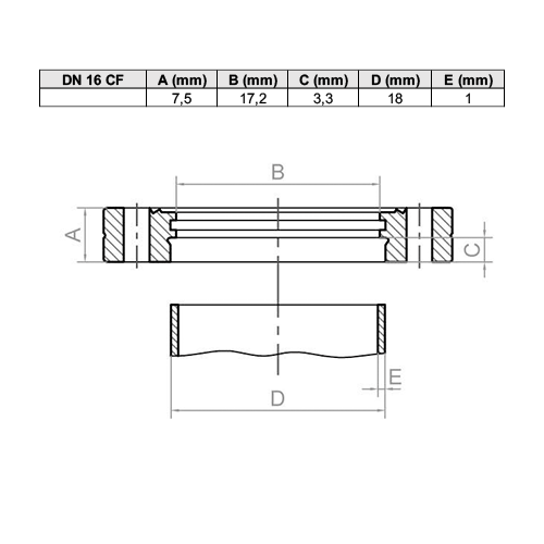 Flange para soldar CF-F