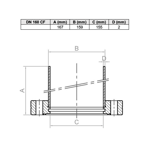 Flange com Tubo CF-F