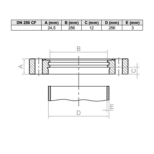 Flange para soldar CF-F