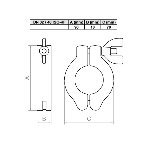 ISO-KF Clamp