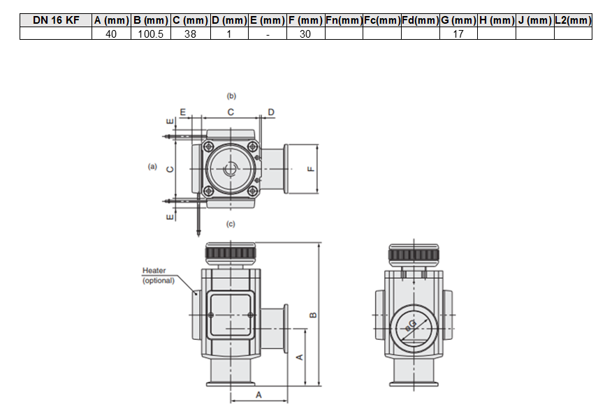 Operated Angle Valve, Aluminio