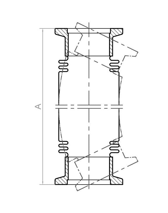 Tubo Metálico Flexivel ISO-KF